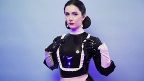 Divine latex maid ASMR (4K)