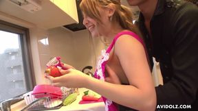 Mariru Amamiya&#039;s Freckled Freakout: Red-Headed Voyeur Fingers Her Japanese Pink