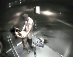 They got busted when the doors of the elevator opened