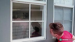 Peeping Tom Fucks Busty Nyx Monroe