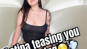 Latina big tits teasing you and farting