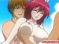 Hentai girl caught by tentacles and drilled by worms