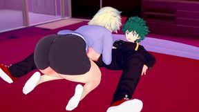 deku gets full service from bakugo s milf - my hero academia