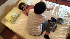 【浮気現場】彼氏から電話がかかってきてるのにも関わらず他の男とsexに励む彼女。
