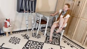 Amy Quinn Sprained Ankle and Crutching HIDEF