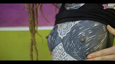 Alternative HIPPIE tattooed TEEN wants to stuff her delicious pussy