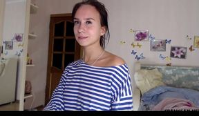 Hairy woman reaching orgasm