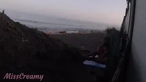 Public Beach Cock&#x1F346; Flasher: Sister Helps Me CumSHOT - Real Sex Risky #2'