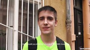 Twink Strolling The Streets Takes A Break For Some Anal Action