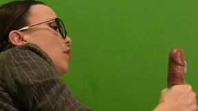Flow your juice for me! Secretary Hand Job! Interactive Perfect Handjob, Milking Cock Post Cum Play! Close Up 720p