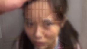 Jap Cutie Shuna Gagging on Two Cocks
