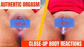 Authentic Orgasm: Close-Up Body Reactions