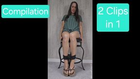 Ankles Tied Wearing Sandals Compilation