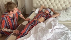 Juicy Blowjob Deepthroat and Anal Fucking of a Cute Twink, Close-up
