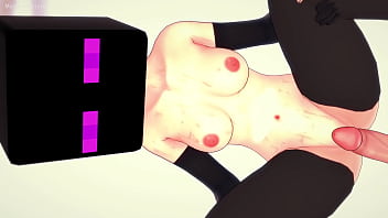 Naughty&#x1F608; girl transforms into Enderian babe for torrid (Minecraft) hentai affair quot