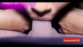 I Make My Stepsister Susy Suck Cock, She Stays Sucking and I Cum on Her Face 100% Amateur 4K Red