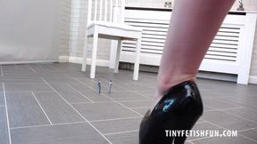 TFF1720 - Redhead Giantess Zoe Page Comes has some Crushing fun with tiny guys in her kitchen - 4K UHD MP4