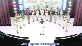 Boobalicious Gym Sluts Oil Up and Ride New Guy Until He Begs for Release - HENTAI UNCENSORED (English Subtitles)