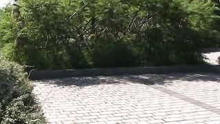 Public Pussy Squirt Fest Joleyn Gets Caught in the Act