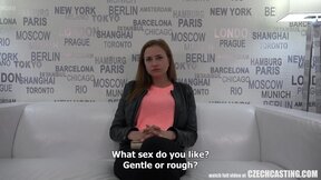Czech babe wants to become a porn champion