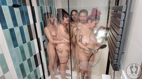 4k party shower frottage orgy 2 boys 4 girls soap massage