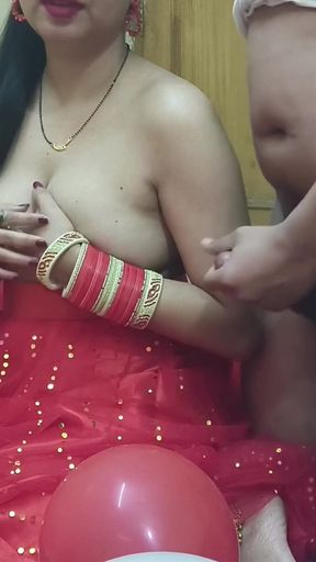 Powerful moment from &quot;First night of a newly married Desi beautiful hot wife fucked by husband in hindi&quot;