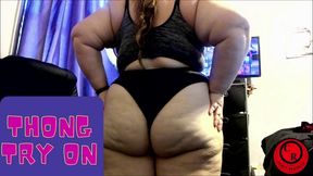 Thong Try On - CurvyRedhead - AVI