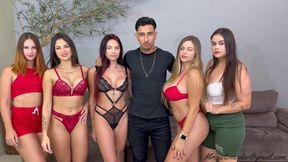 KISS LINE WITH THE BEST KISSERS - TOP GIRL AMANDA, BRUNA, LILI, JADE, MASSERATTI AND RAFAELA - NEW MR MARCH 2024 - CLIP 1