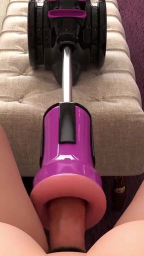 Iconic moment from &quot;Cock pounding machine and handjob hentai - Uncensored&quot;