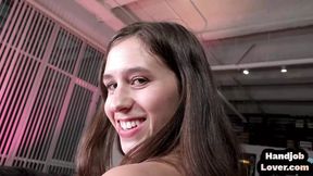HJ dirty talking babe wanks POV dick be4 Hitachi toys pussy