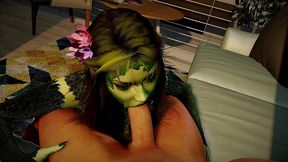 sexy dryad sucks dick in pov