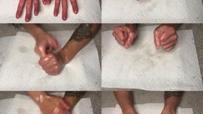 Hand Fetish - Oil, Hand Expressions, ASMR, Natural Finger Nails, Fingers, Palms, Top of Hands, Strong Woman Hands, Autonomous Sensory Meridian Response