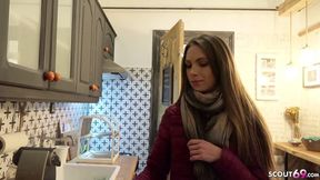 GERMAN SCOUT - Deep Anal for Skinny Teen Veronica at Casting