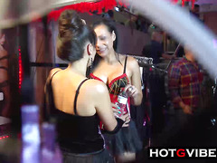 Horny Babes Finger In Public