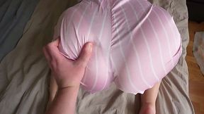 Debt-stricken step-sis with a juicy booty pays up with her pussy