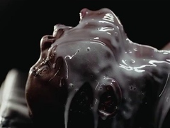 Interracial sex session with bukkake ending for black milf