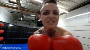 Raven Roulette Punches Your Lights Out - Femdom POV Boxing