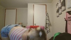 Blowing up and POPPING balloons with Summer Monroe