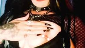 Newly pierced nipples and teasing my pussy tits out