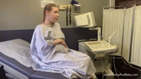 Pregnancy Fetish - Pregnant Girl Edges and Cums at her Ultrasound Appointment - Leaking - Sounding - Medical Fetish