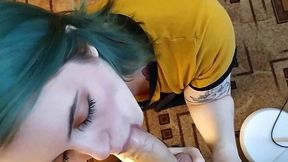 Slut Sucks Enormous Enchanted Dick Like a Champ