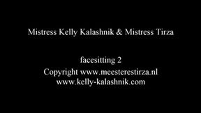 Mistress Tirza and Mistress kelly face sitting 2