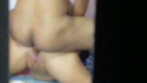 beautiful cheating wife gets dominated by bbc and creampied in doggy style while hubby spies them
