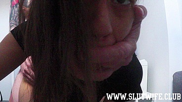 Extreme Laundry Room Anal and Deepthroat: Submissive Petite Slut Candie Cross Submits to Older Daddy