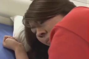 Eager Asian Babe, Yuna Momose, Craves Bukkake Blowjob