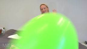 blowing up balloons while giving a hand job