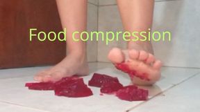 Food compression Gelatin