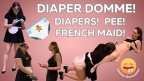 Lucy’s Maid Ruby Pees Her Diaper and Gets Caught Playing with Herself