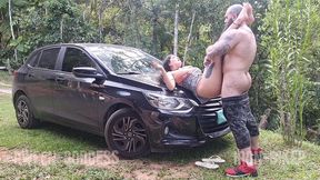 pissing with lust and fucking while smoking!