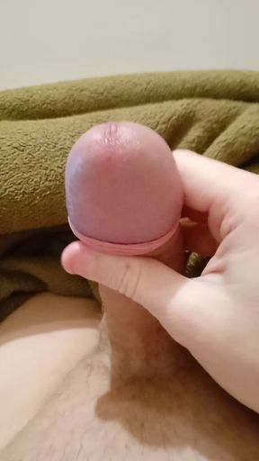 18 year old Russian knows how to masturbate his big penis well #6